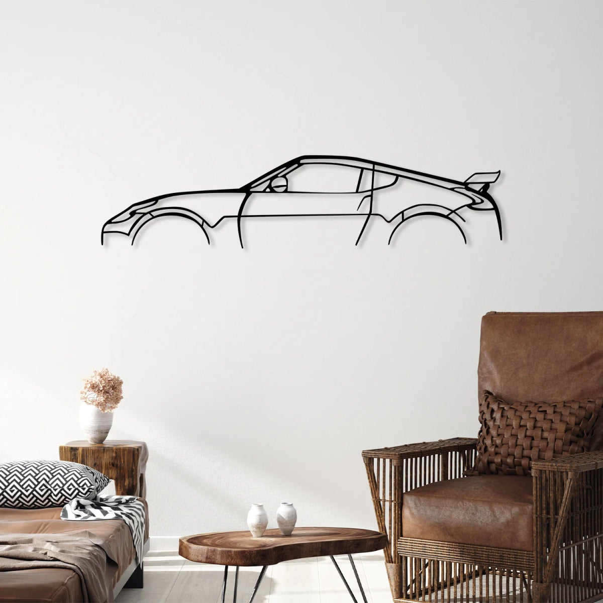 370z Metal Car Silhouette Wall Art - Image 3