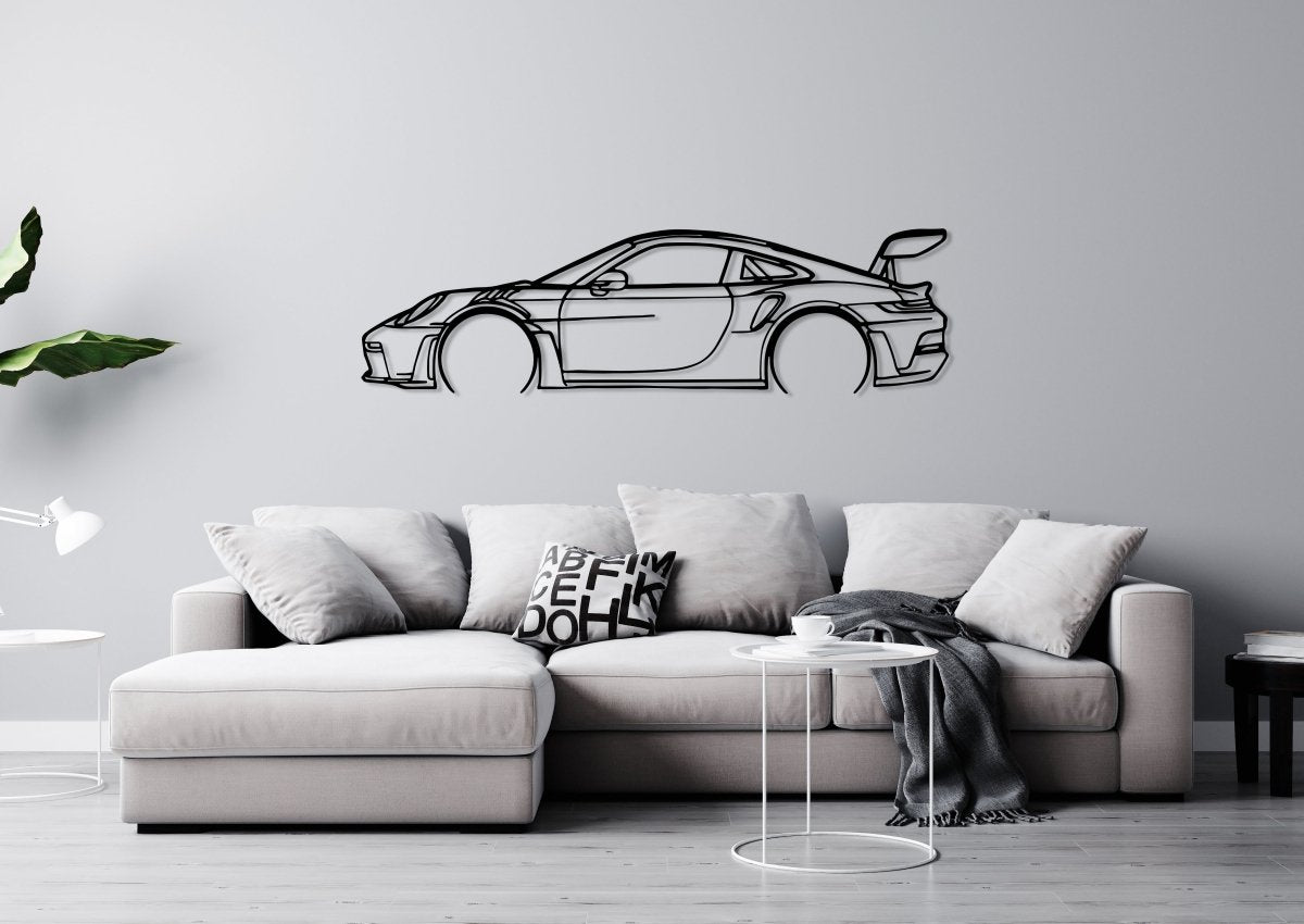 911 GT3 RS 992 - Metal Car Silhouette Wall Art - Image 6
