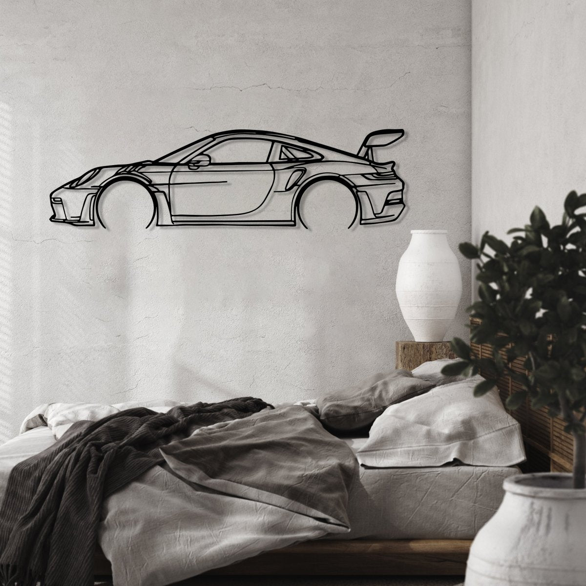 911 GT3 RS 992 - Metal Car Silhouette Wall Art - Image 2
