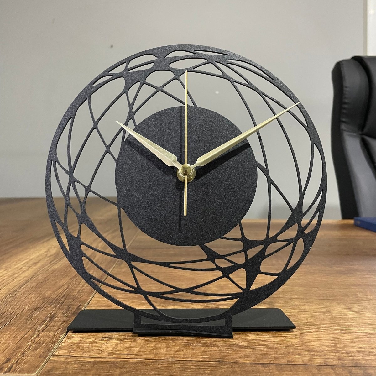 Abstract Artistic Tabletop Clock With Intricate Design - Image 4