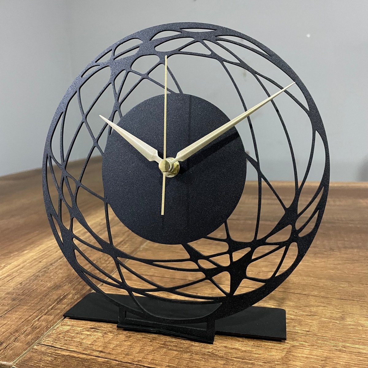 Abstract Artistic Tabletop Clock With Intricate Design - Image 2