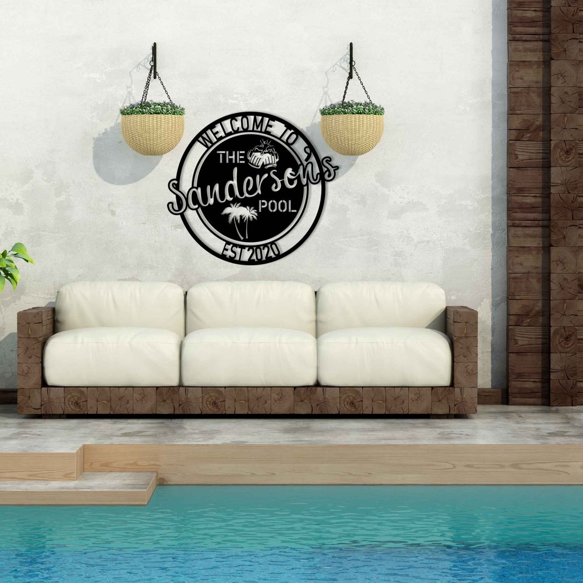 Beer Pool Metal Garden Sign - Image 6