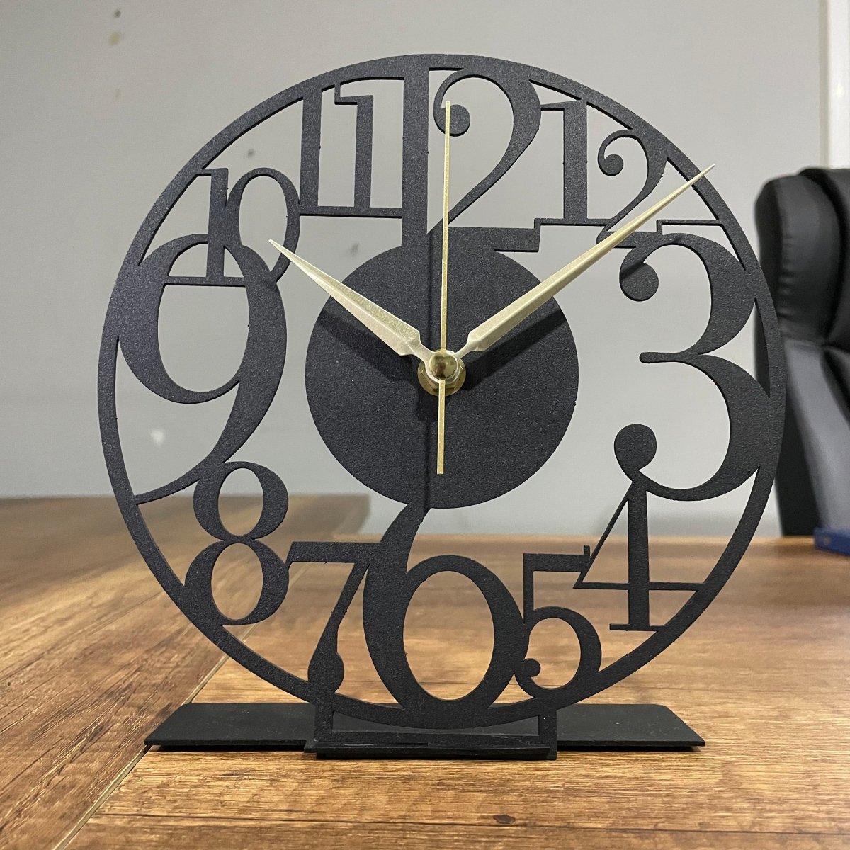 Bold Numeral Tabletop Clock With Modern Design - Image 2