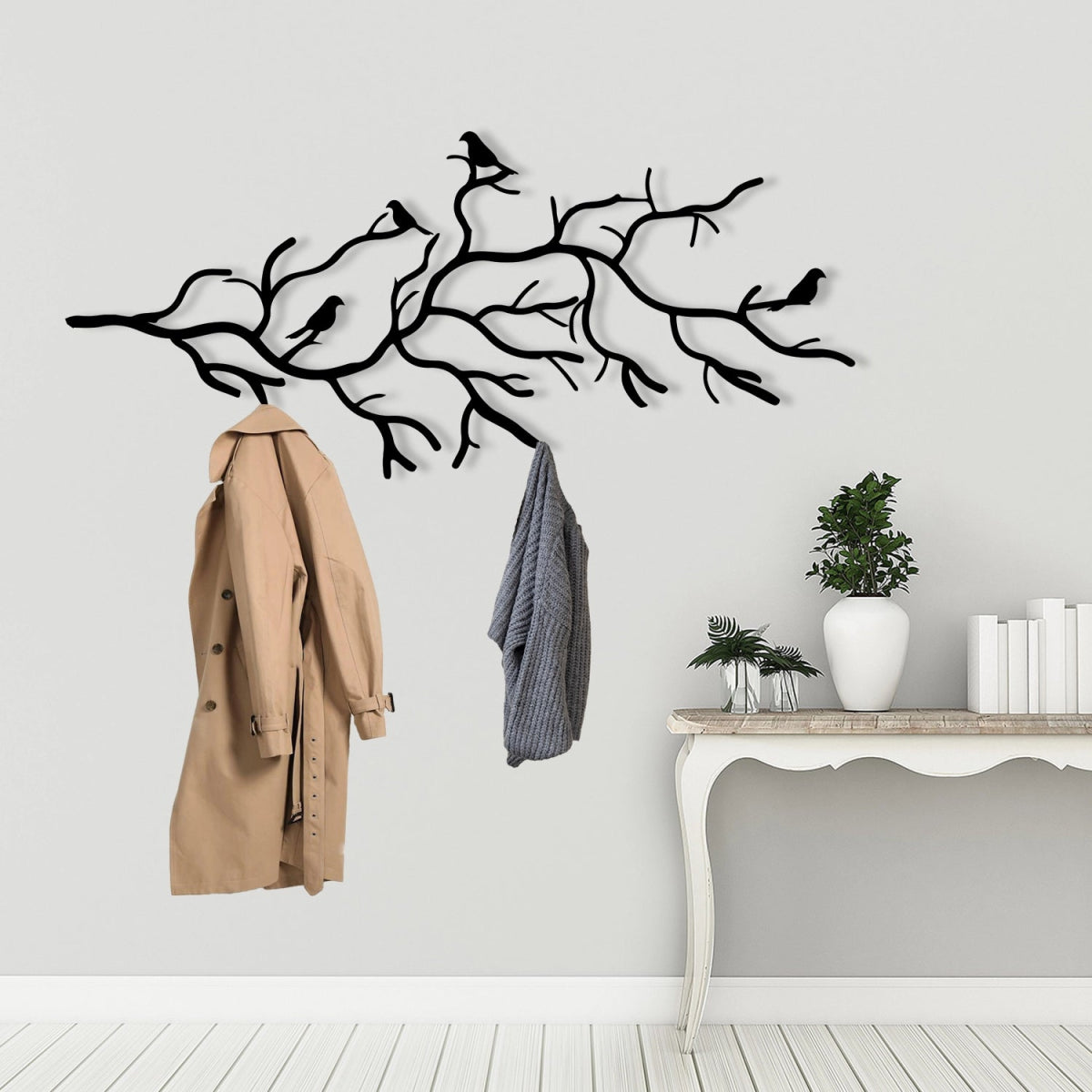 Branch Harmony Metal Wall Coat Rack - Image 4