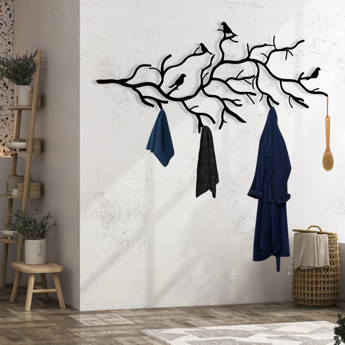Branch Harmony Metal Wall Coat Rack - Image 3