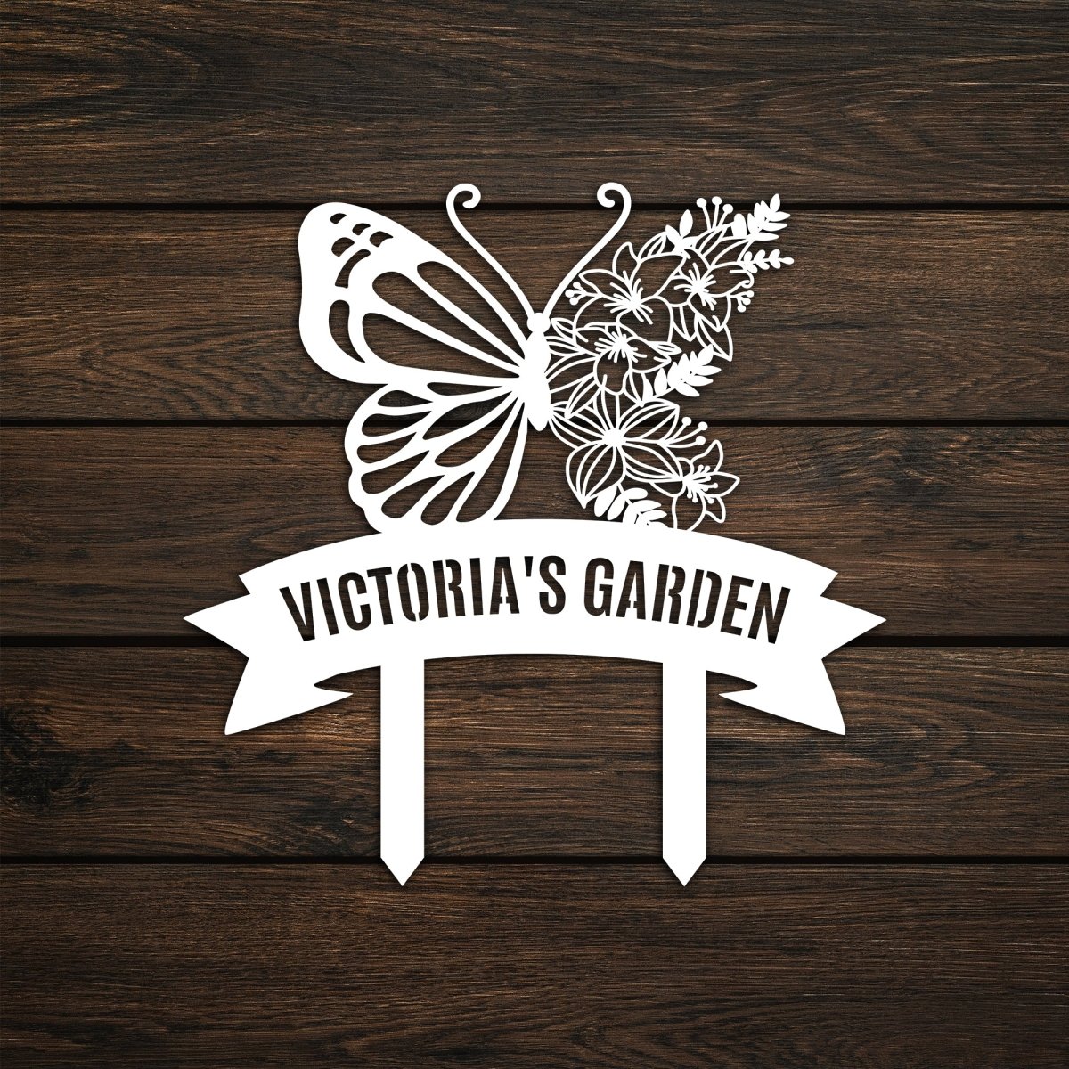Butterfly Stake Metal Garden Sign - Image 9