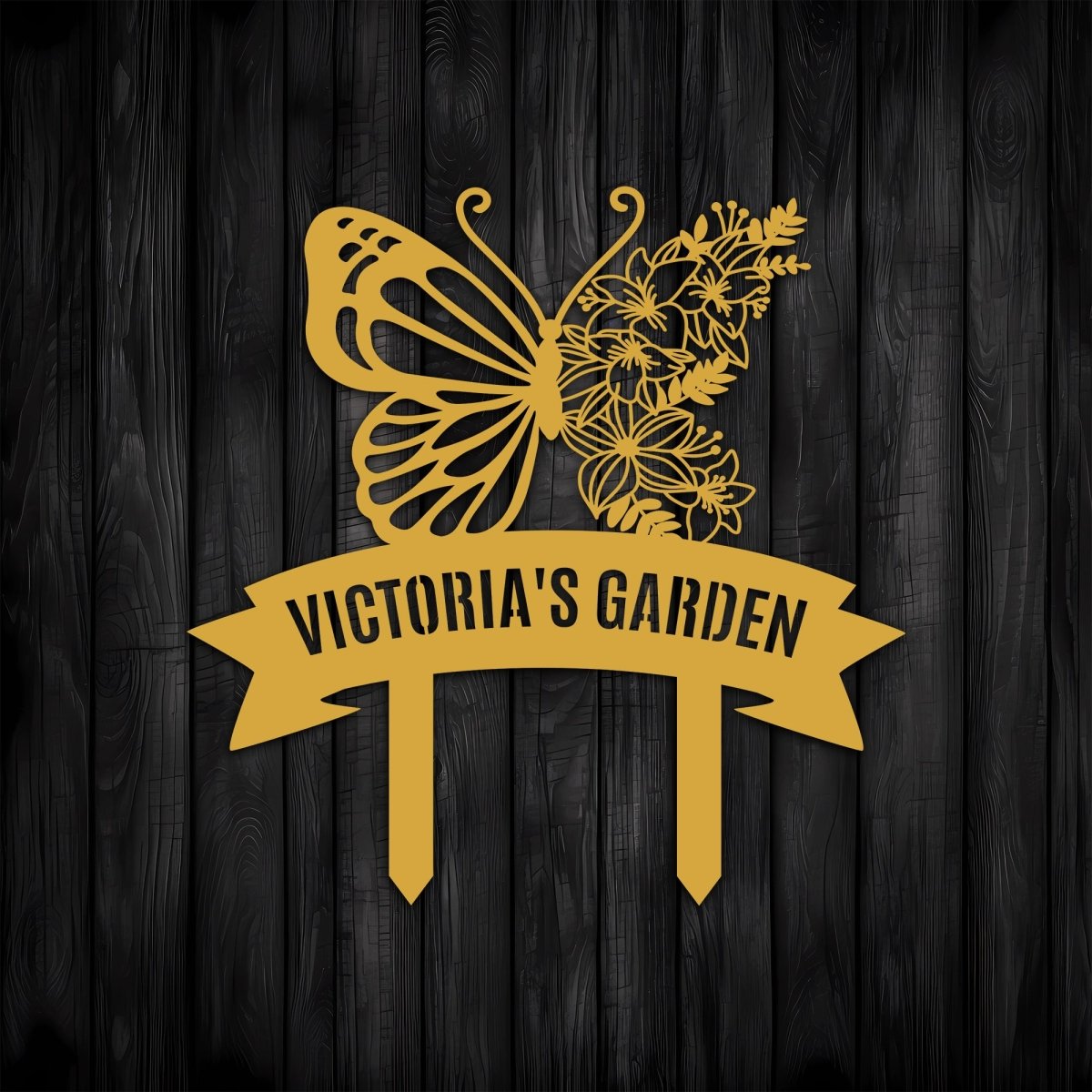 Butterfly Stake Metal Garden Sign - Image 7