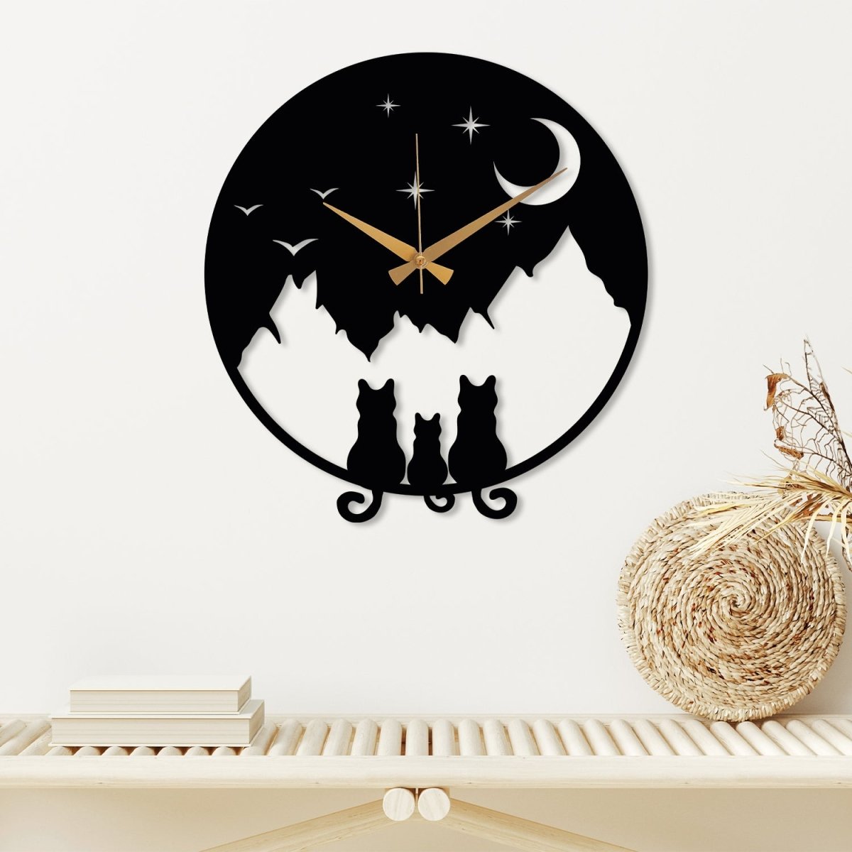 Cat Metal Wall Clock - Image 6