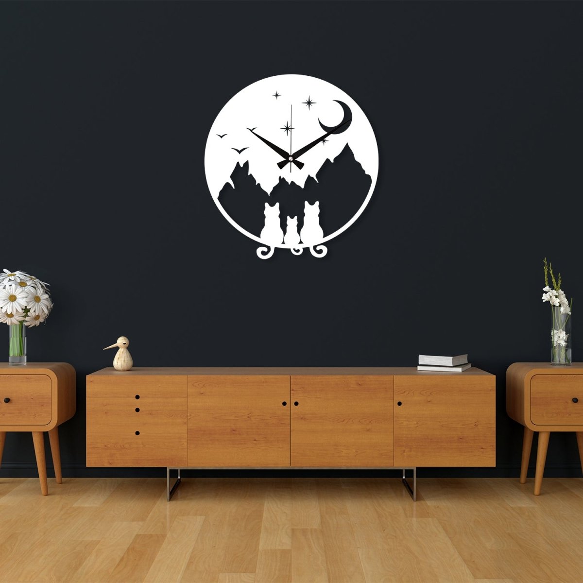 Cat Metal Wall Clock - Image 10