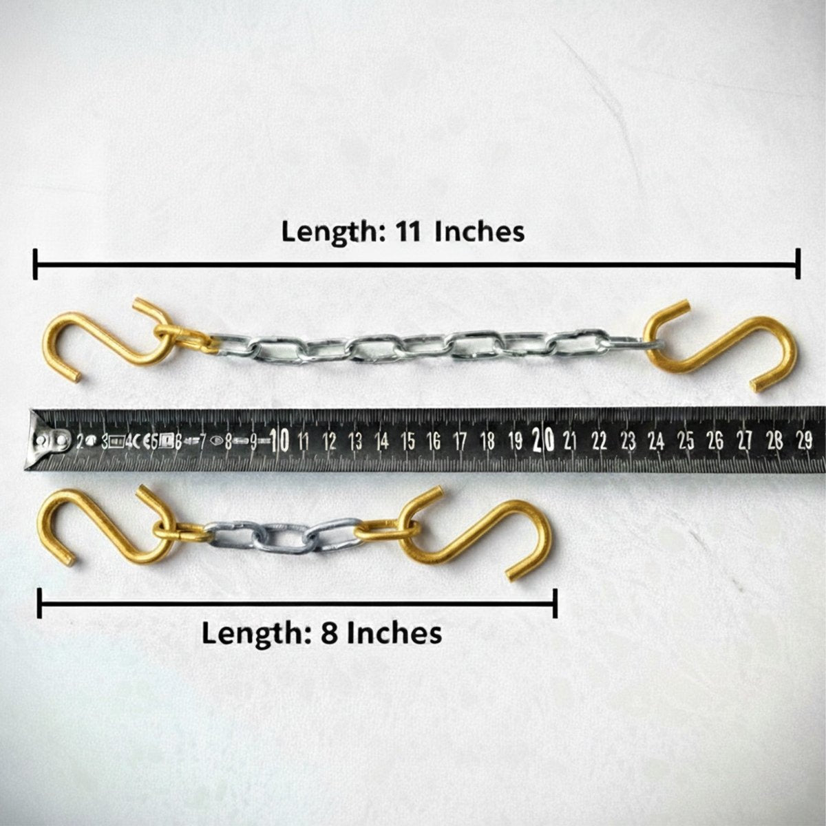 Chains and S Hooks (Set of 2) for Hanging Metal Signs - Image 3