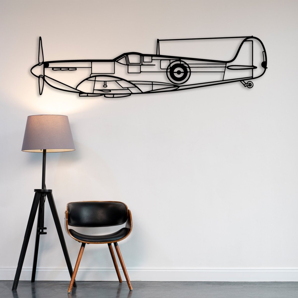 Custom Aircraft Wireframe Metal Decor - Image 7