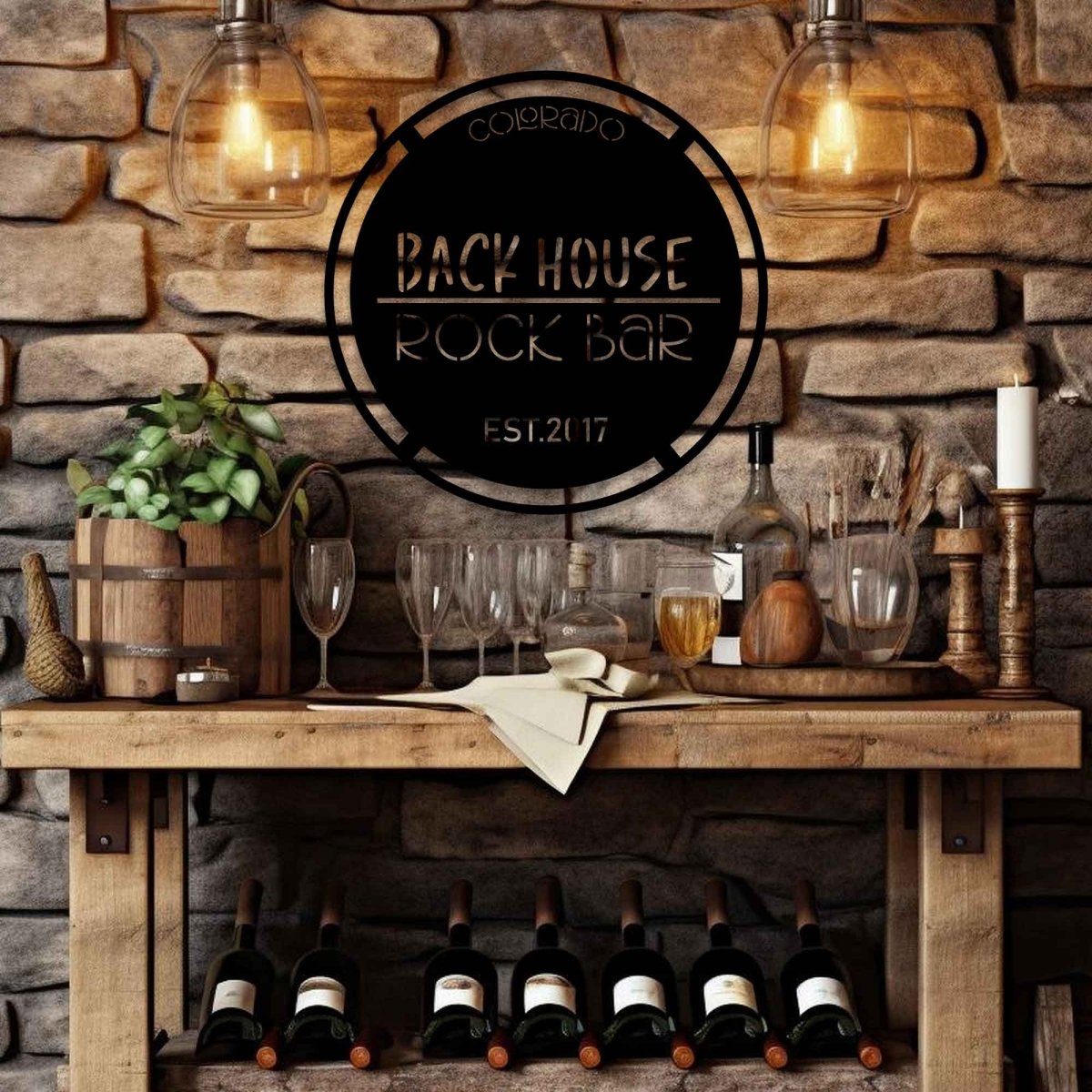 Custom Bar Name Metal Sign Wall Art Decor - Image 6