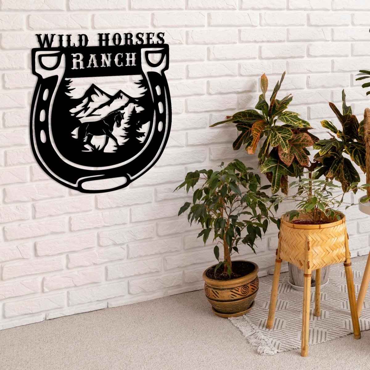 Custom Horseshoe Metal Garden Sign Wall Art Decor - Image 6
