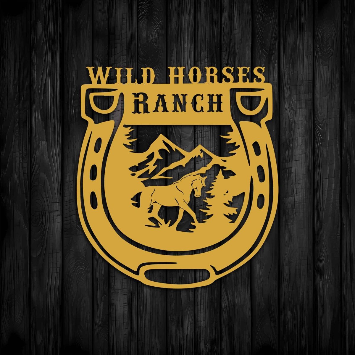 Custom Horseshoe Metal Garden Sign Wall Art Decor - Image 7