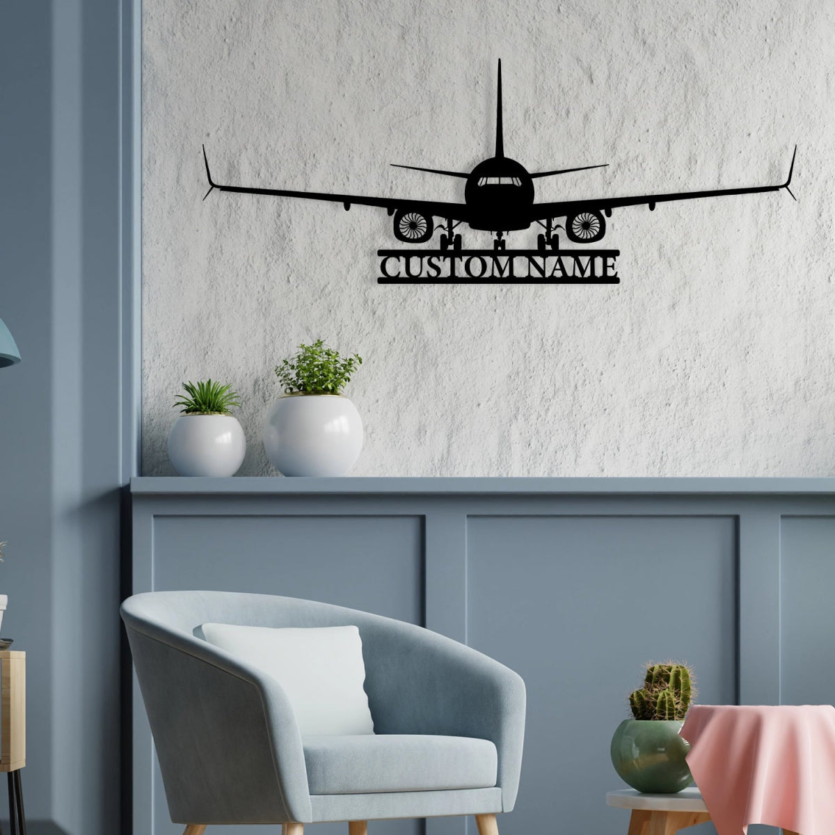 Custom Metal Airplane Wall Art - Personalized Aviation Decor for Office, Game Room, or Home - Image 4
