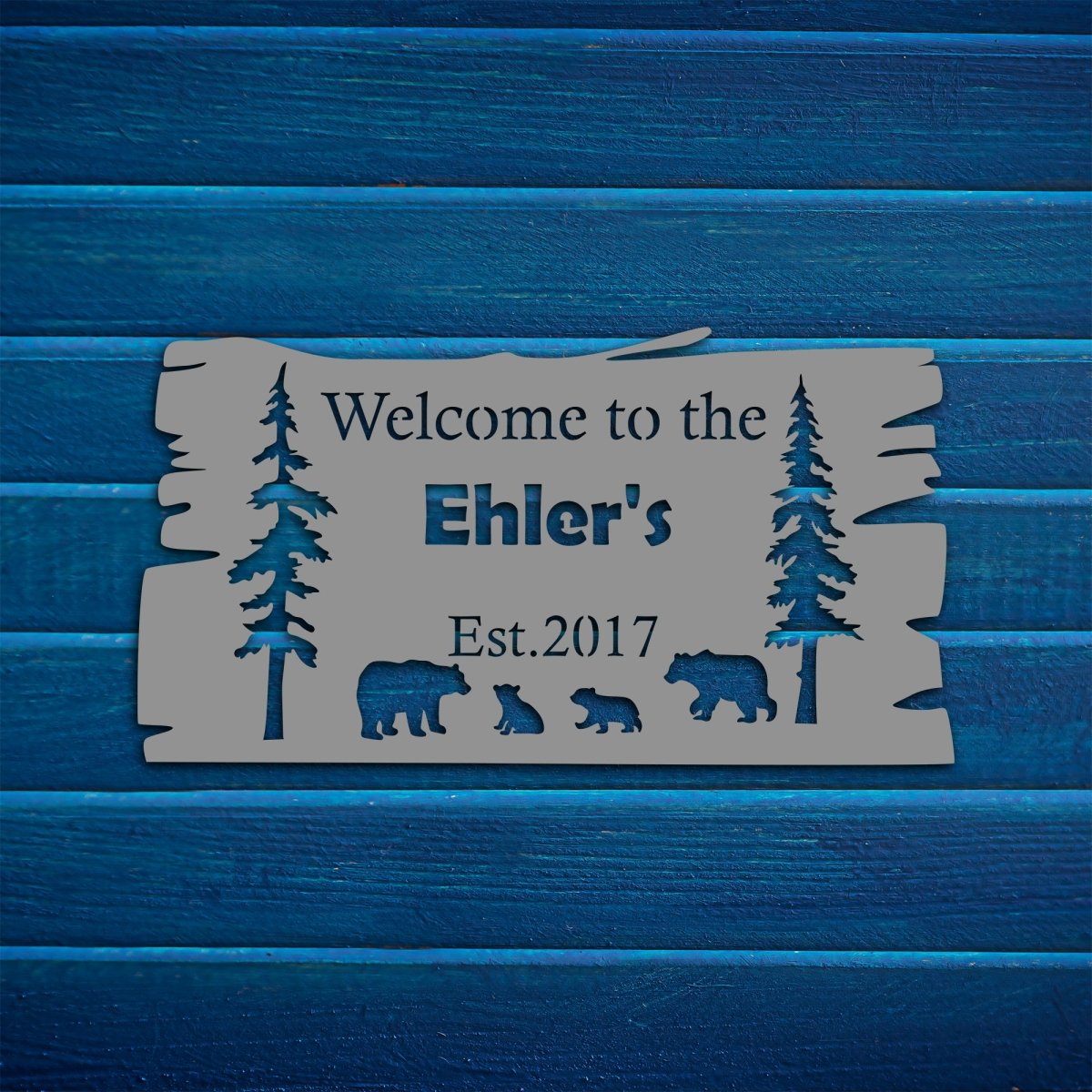 Custom Metal Bear Family Wall Art - Image 7