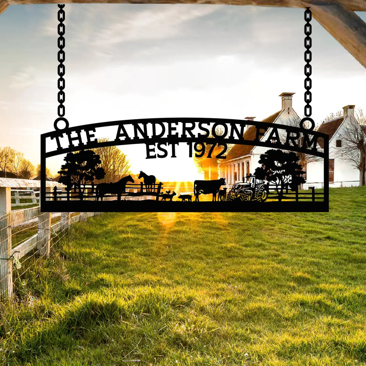 Custom Metal Farm Sign – The Anderson Farm – Established 1972 - Image 4