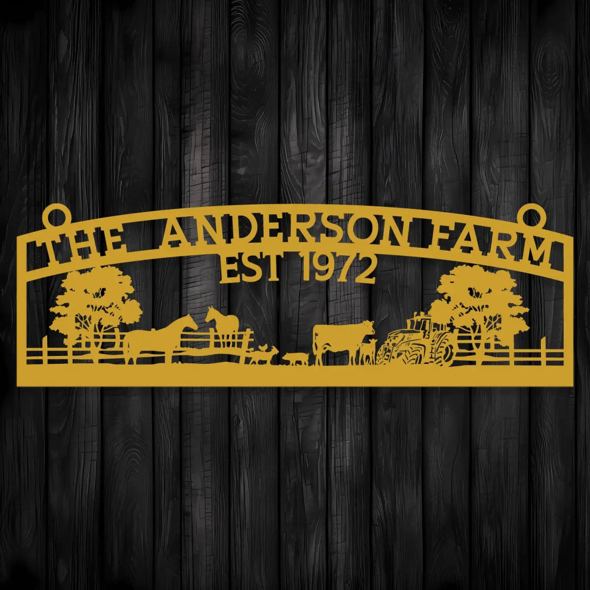 Custom Metal Farm Sign – The Anderson Farm – Established 1972 - Image 7