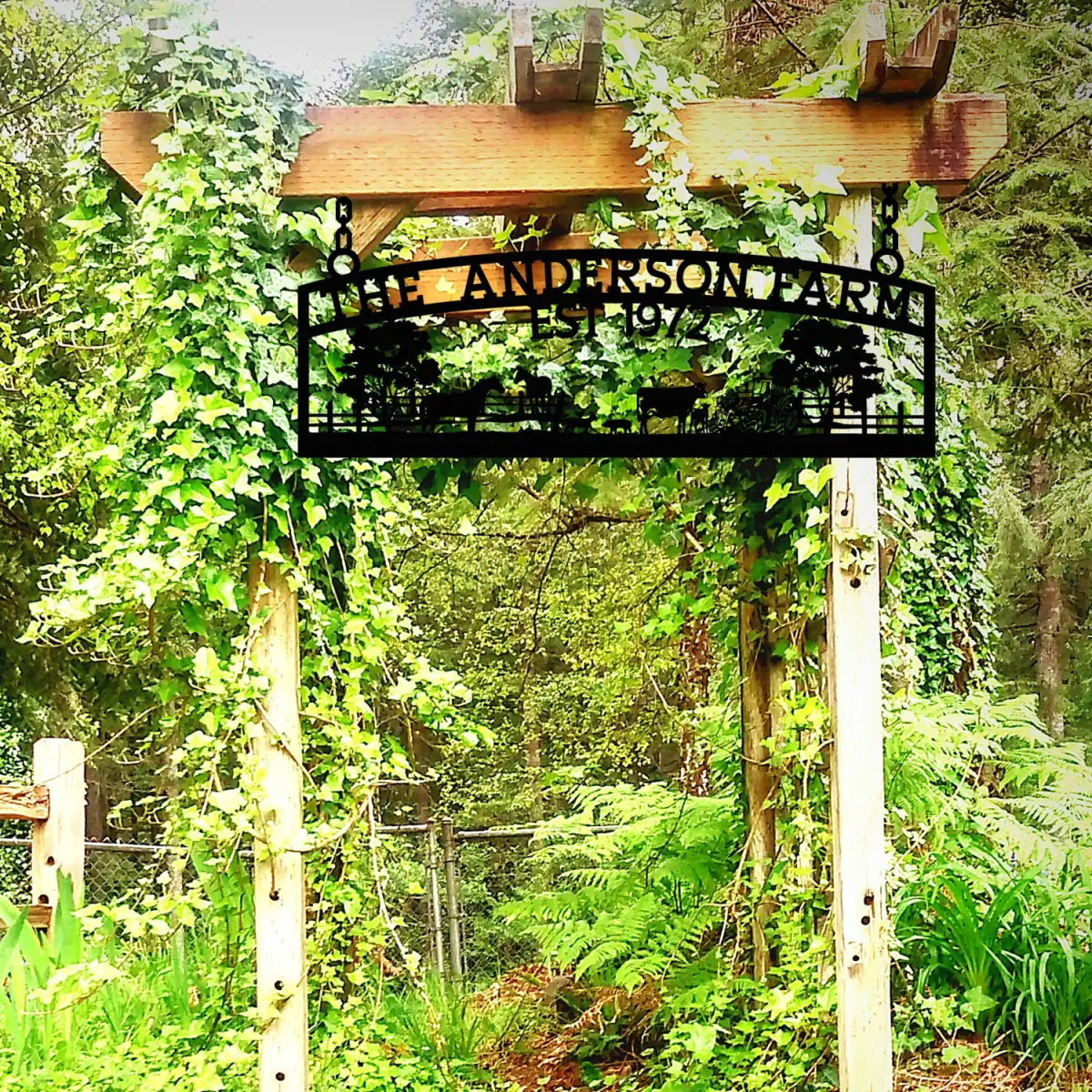 Custom Metal Farm Sign – The Anderson Farm – Established 1972 - Image 5