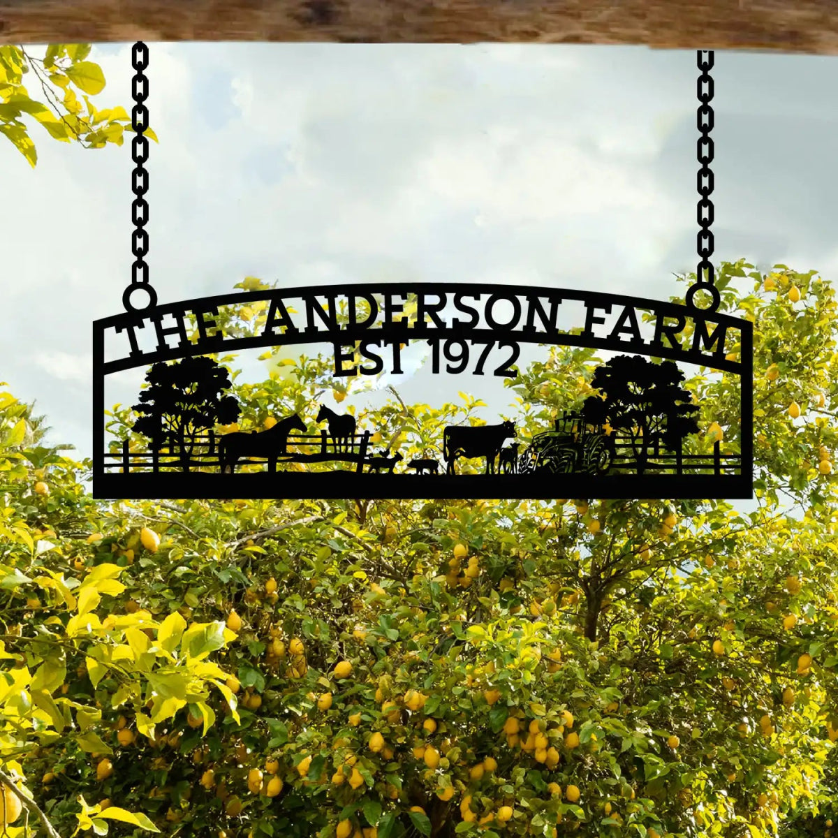 Custom Metal Farm Sign – The Anderson Farm – Established 1972 - Image 6