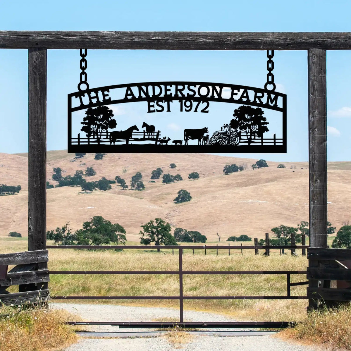Custom Metal Farm Sign – The Anderson Farm – Established 1972 - Image 2