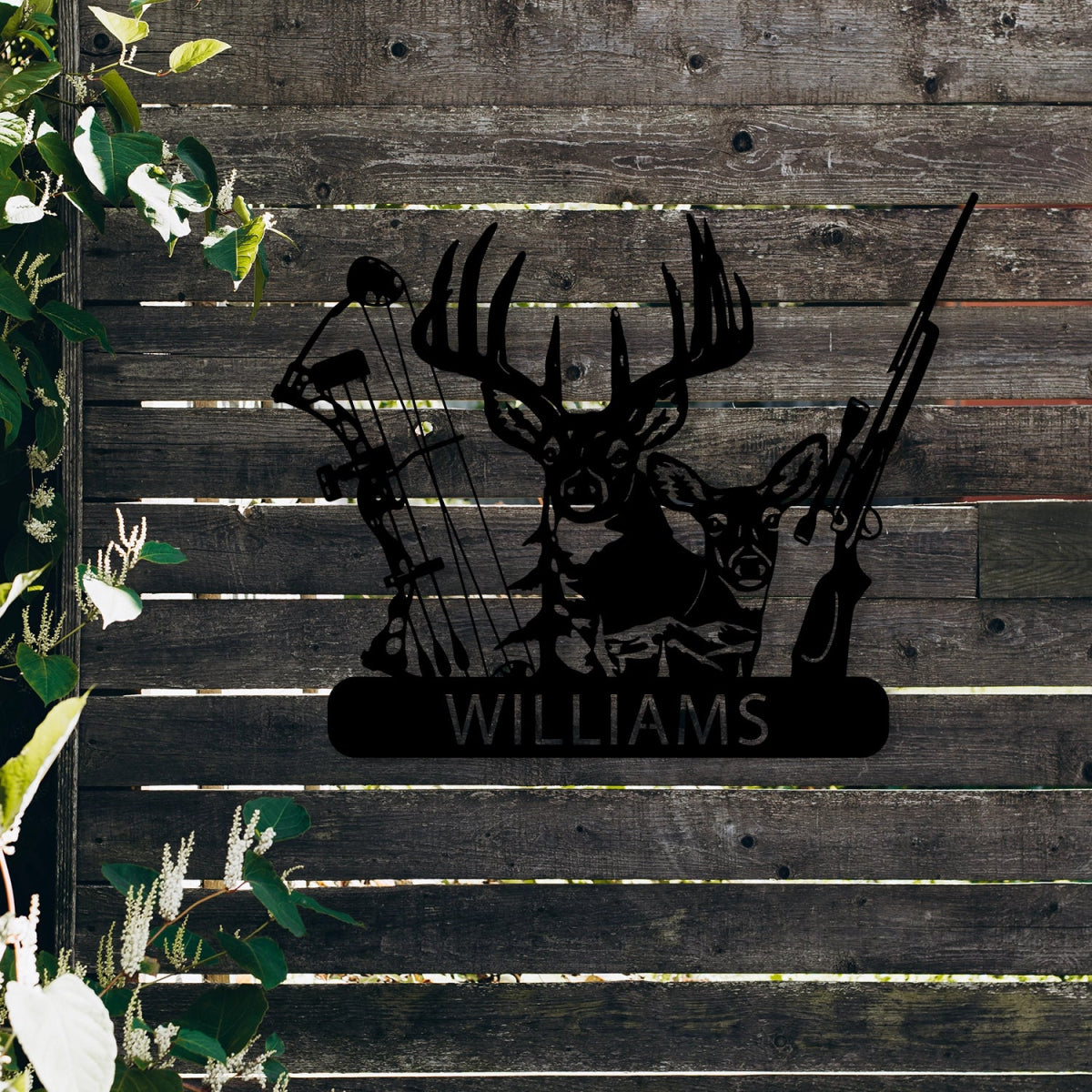 Custom Metal Hunting Sign - Personalized Deer and Archery Design Outdoor Decor with Family Name - Image 6