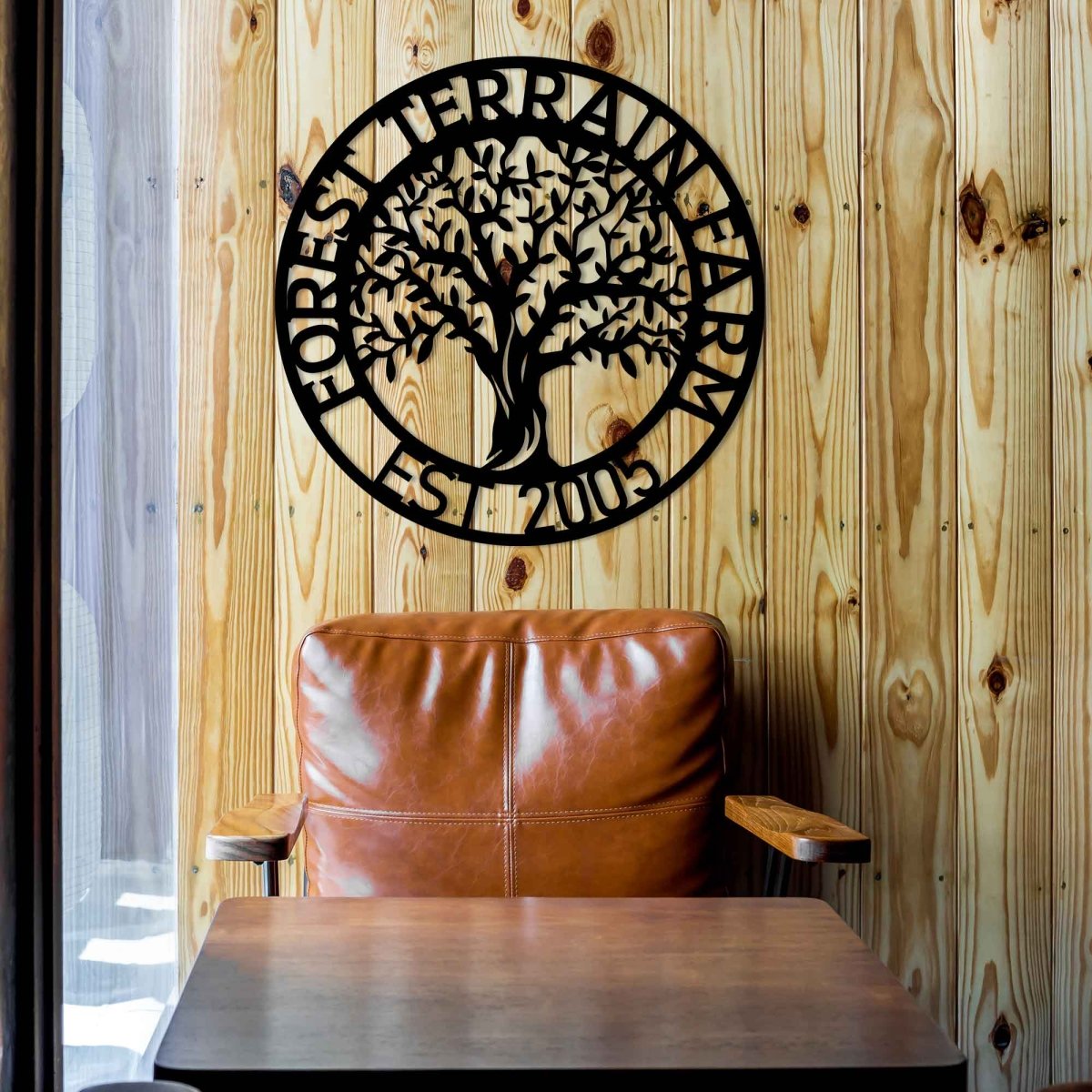 Custom Tree Metal Garden Sign Wall Art Decor - Image 4