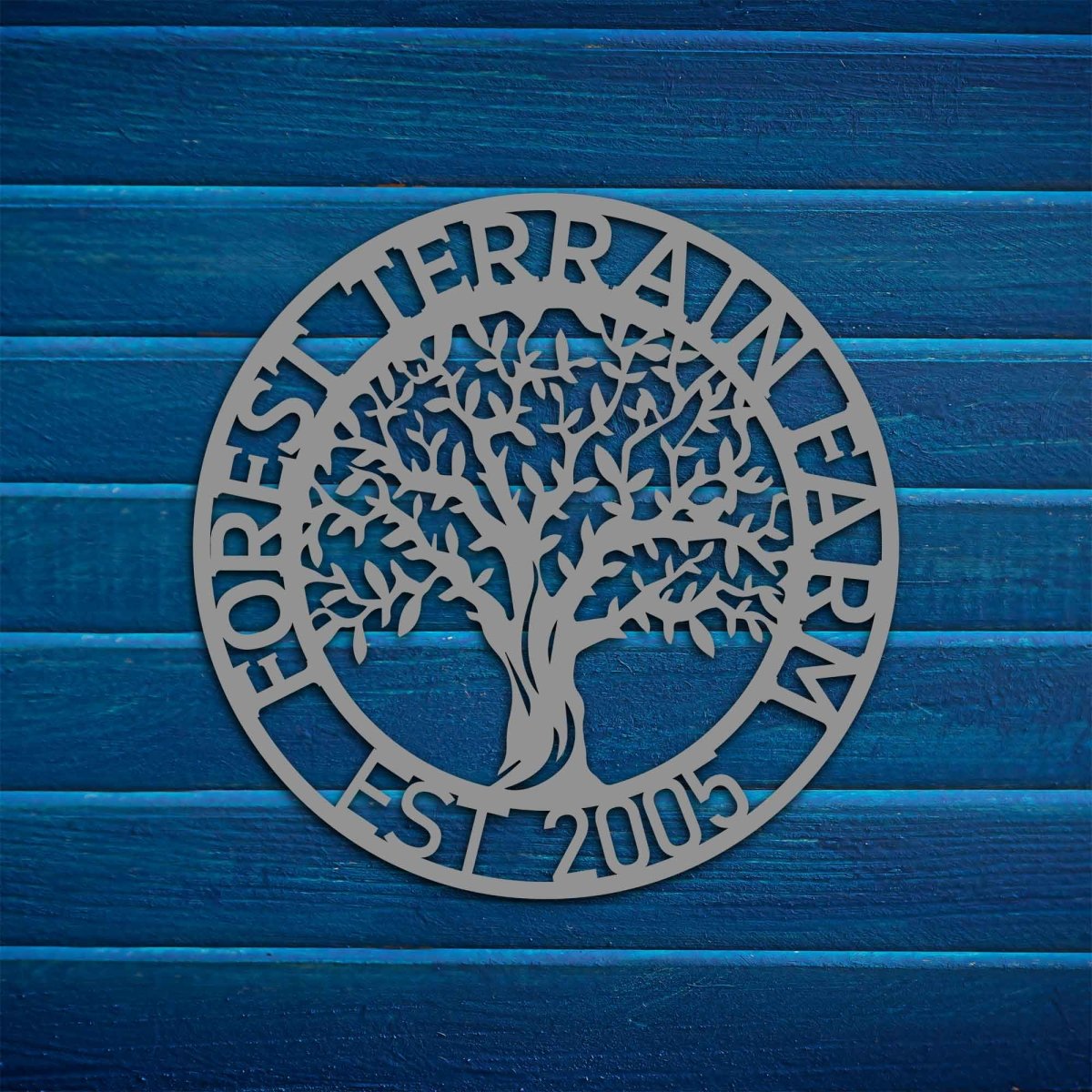 Custom Tree Metal Garden Sign Wall Art Decor - Image 8