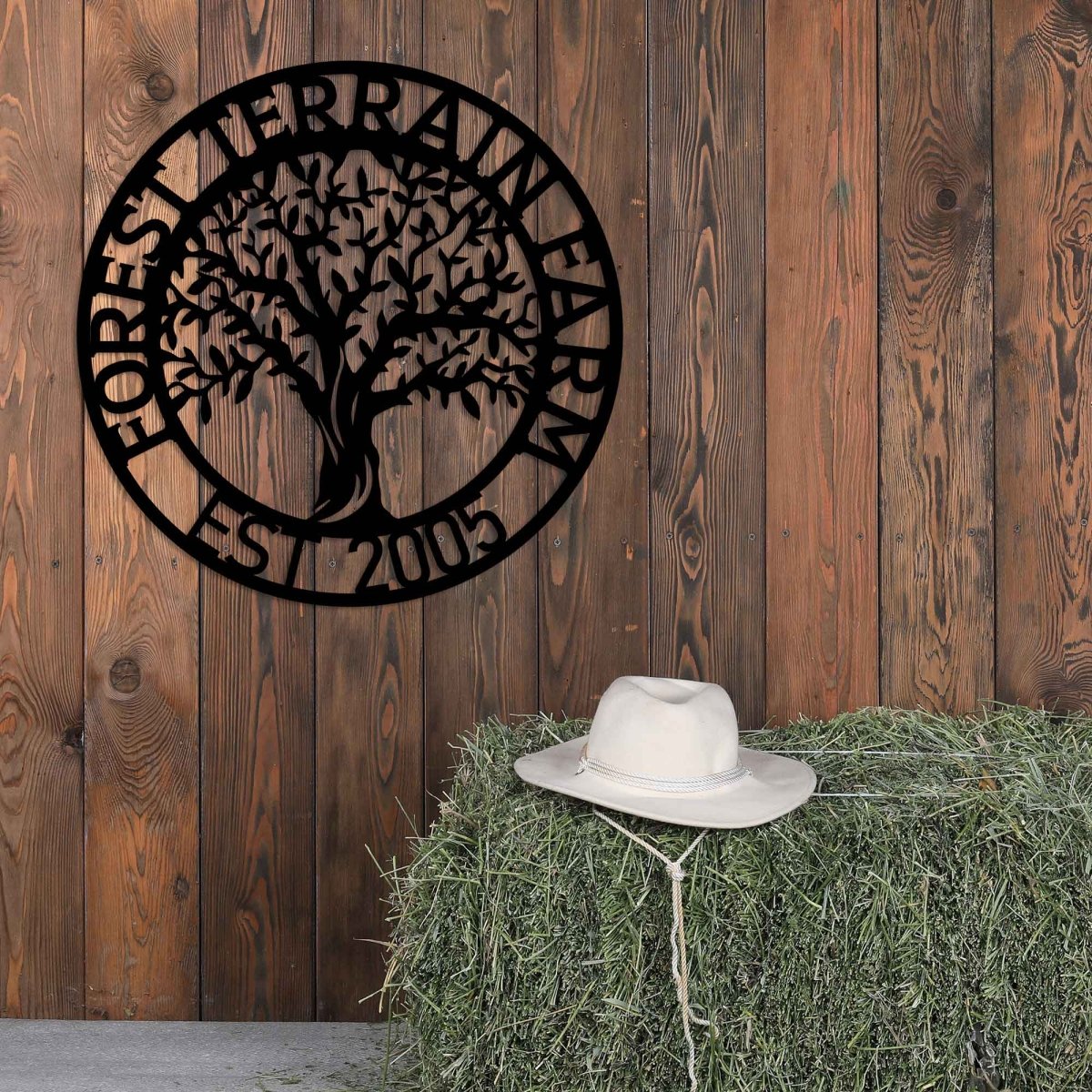 Custom Tree Metal Garden Sign Wall Art Decor - Image 6