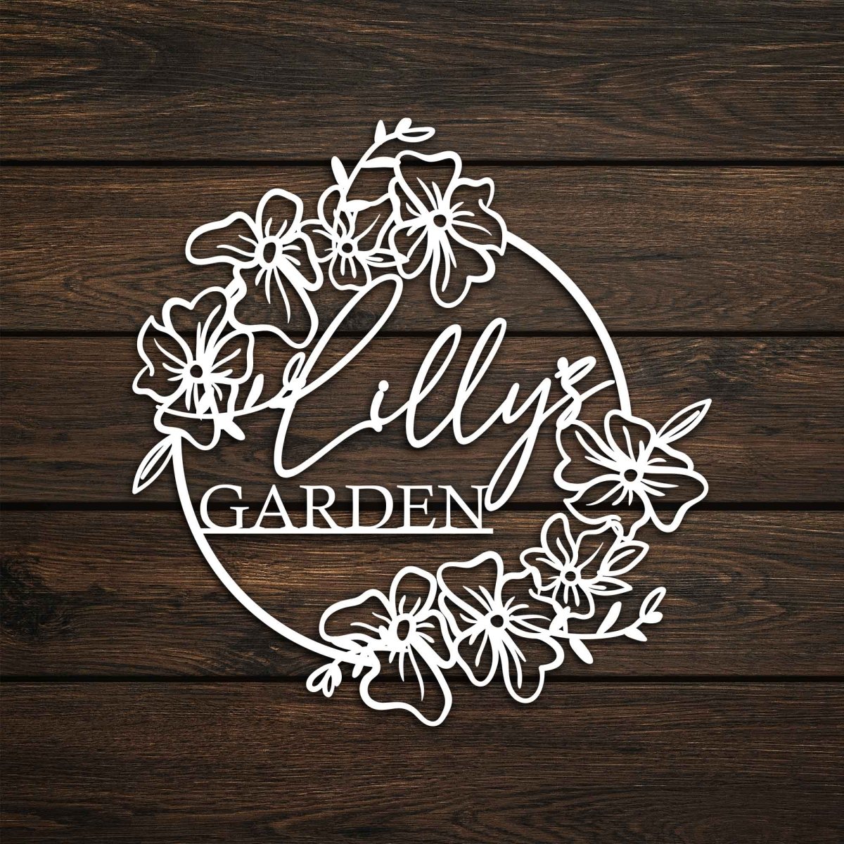 Custom Your Name Metal Hanging Garden Sign - Image 8