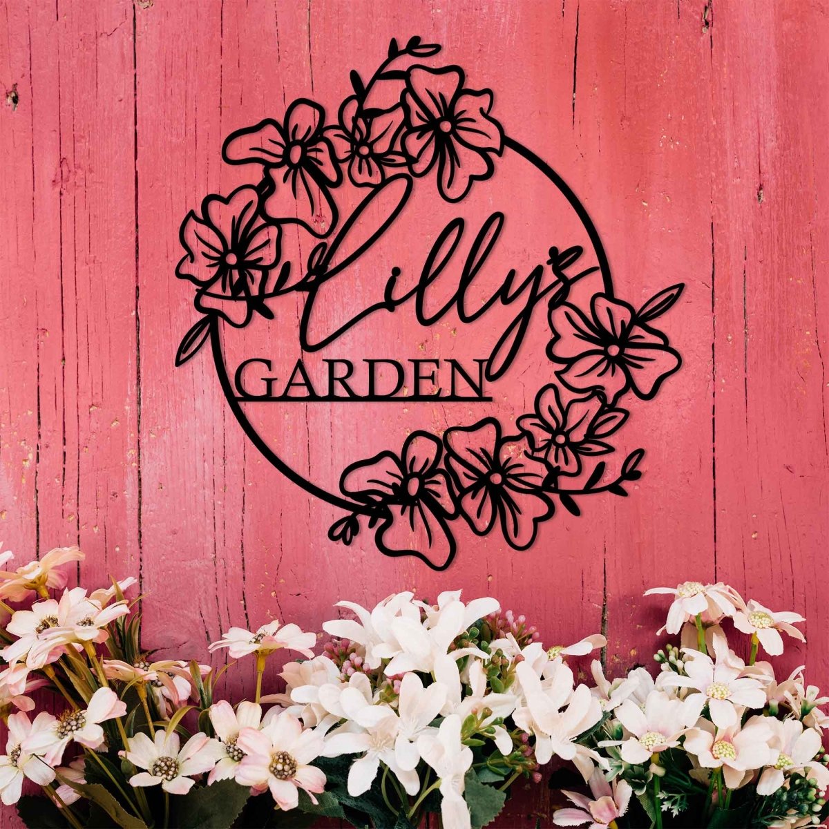 Custom Your Name Metal Hanging Garden Sign - Image 7