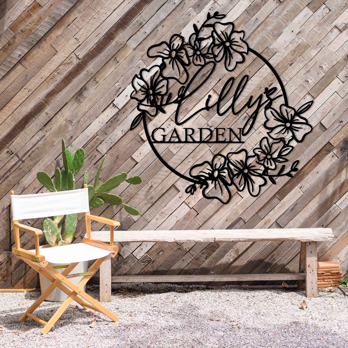Custom Your Name Metal Hanging Garden Sign - Image 5
