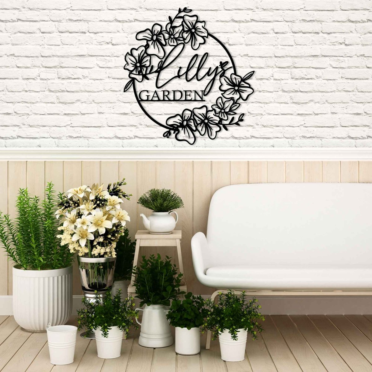 Custom Your Name Metal Hanging Garden Sign - Image 2