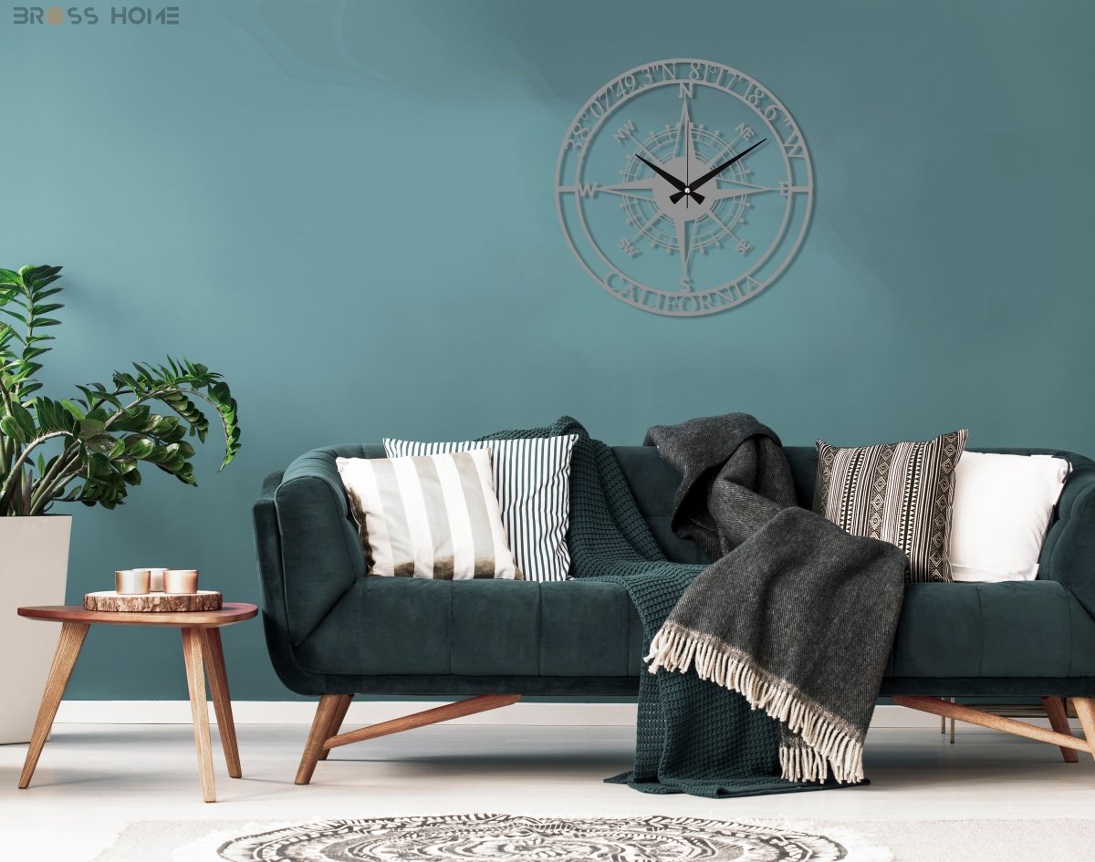 Customized Metal Compass Wall Clock - Image 6
