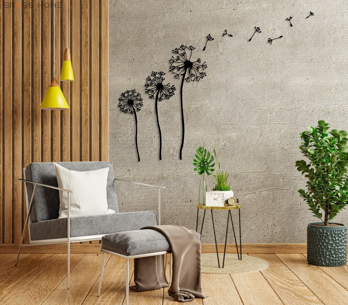 Dandelion Metal Wall Art - Image 7