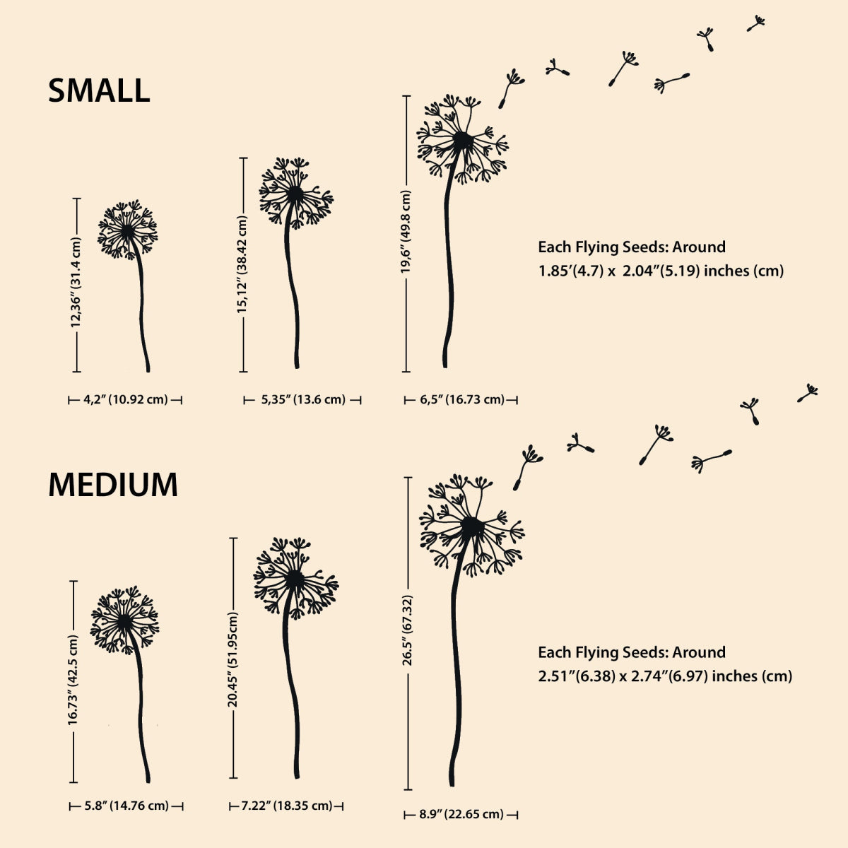 Dandelion Metal Wall Art - Image 9
