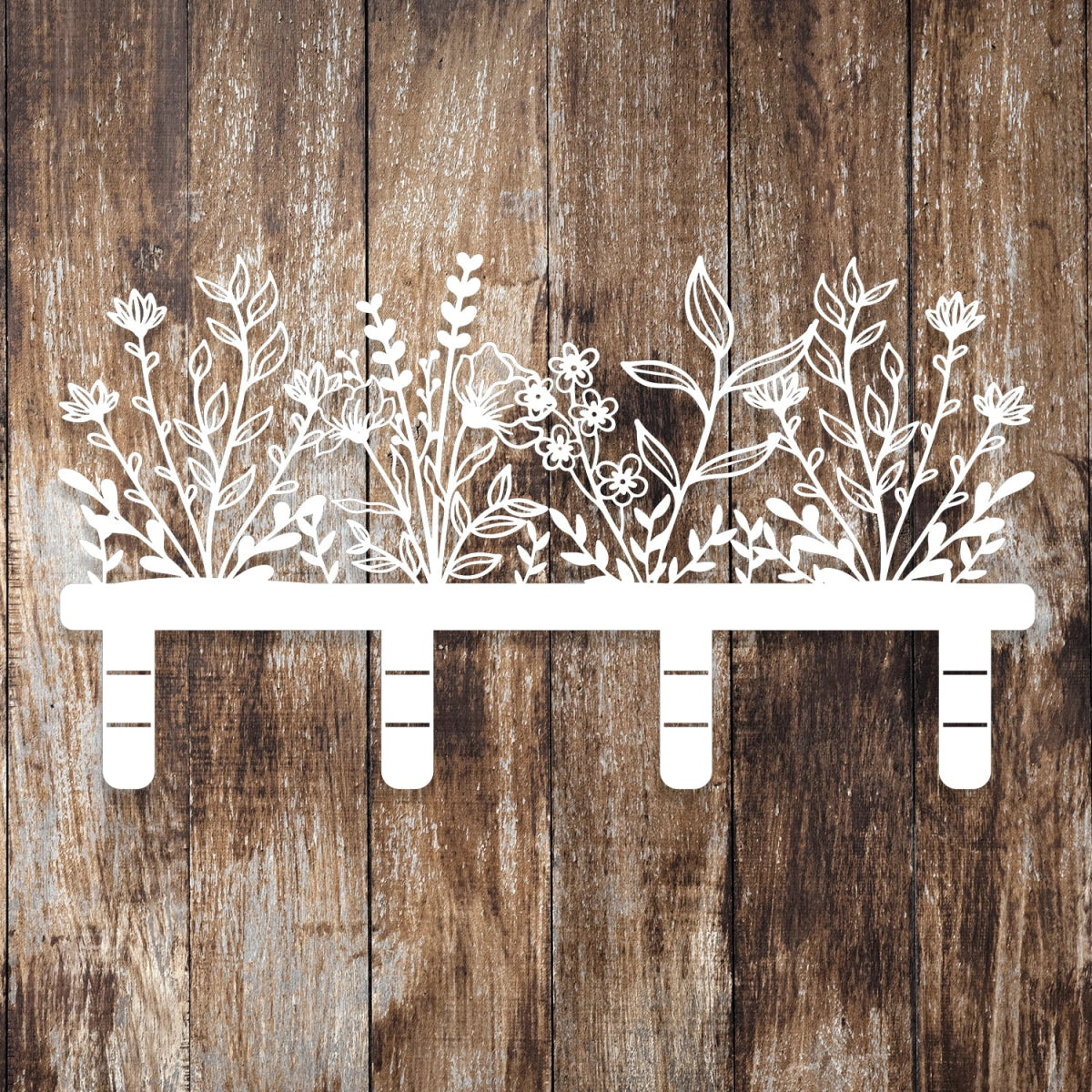 Floral Elegance Metal Wall Organizer - Image 9