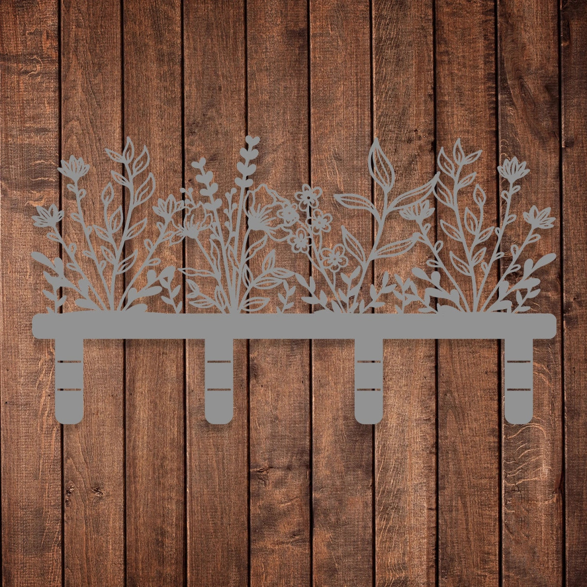 Floral Elegance Metal Wall Organizer - Image 7