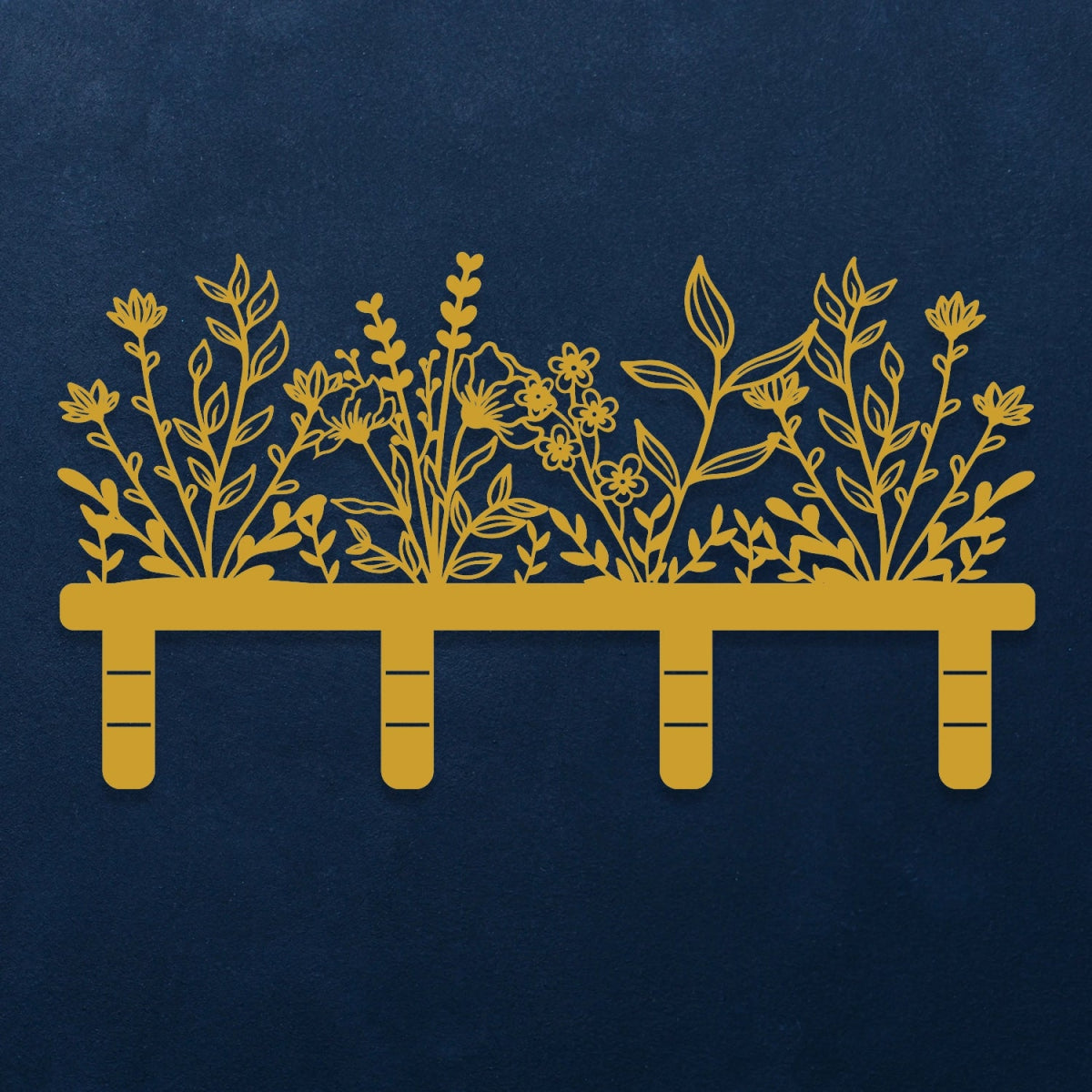 Floral Elegance Metal Wall Organizer - Image 8