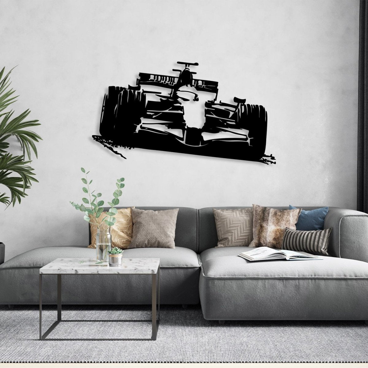 Formula 1 Sports Car Metal Wall Art - Image 3