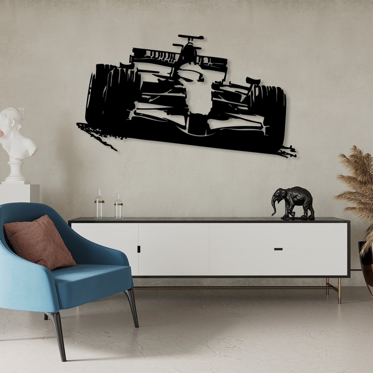 Formula 1 Sports Car Metal Wall Art - Image 5