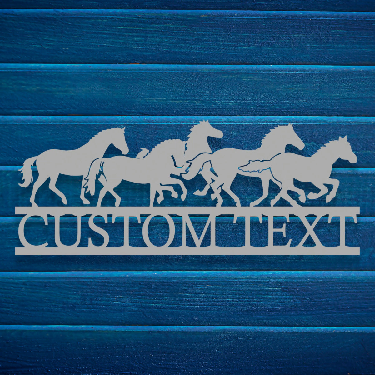 Galloping Horses Custom Metal Garden Sign Decor - Image 8