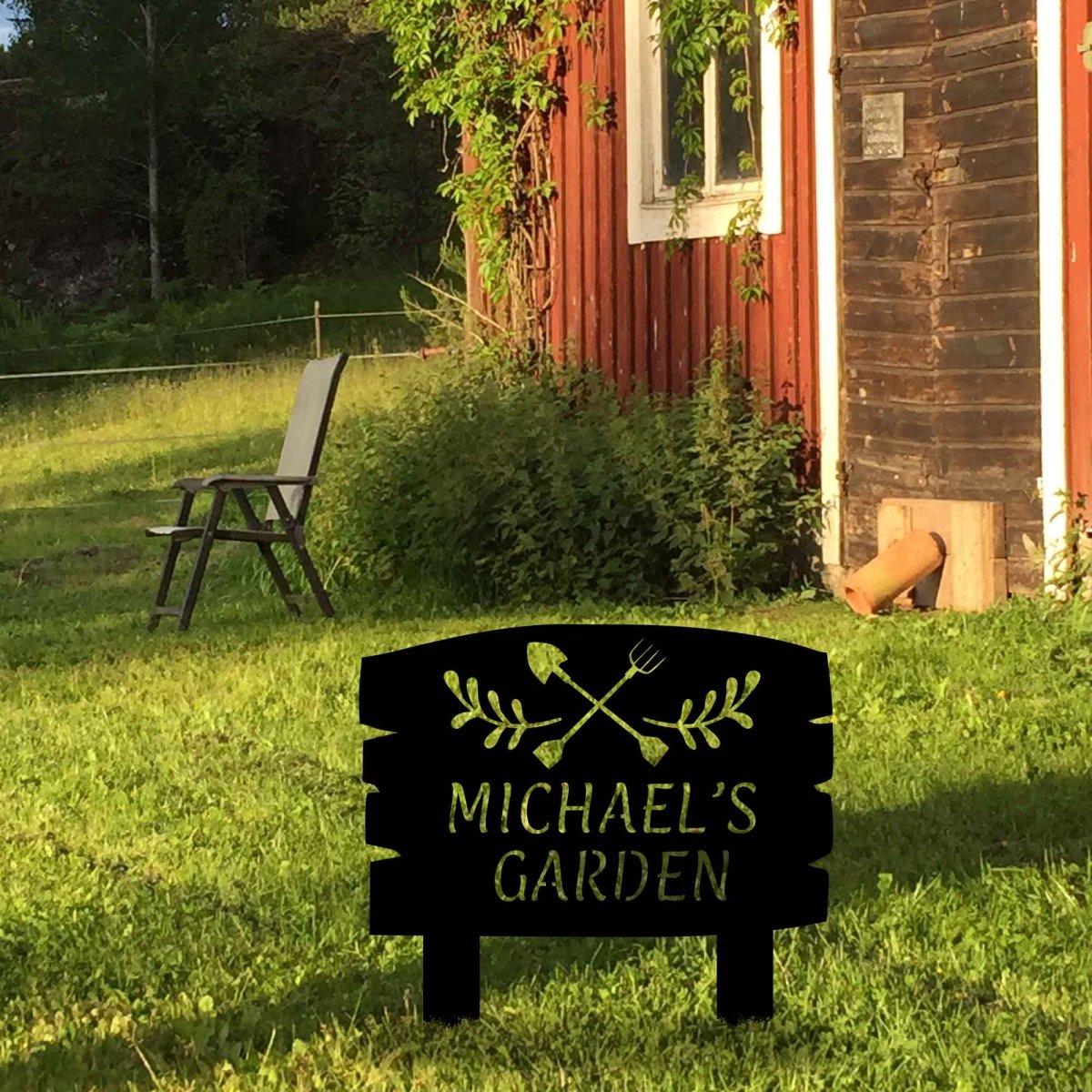 Garden Tools Custom Stake Metal Garden Sign - Image 3