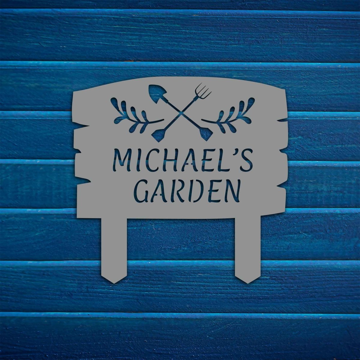 Garden Tools Custom Stake Metal Garden Sign - Image 8