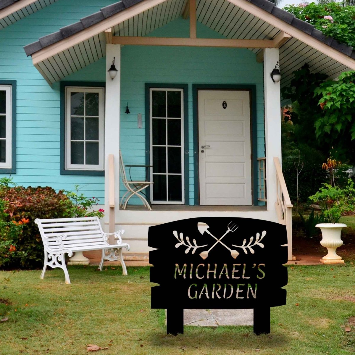 Garden Tools Custom Stake Metal Garden Sign - Image 4