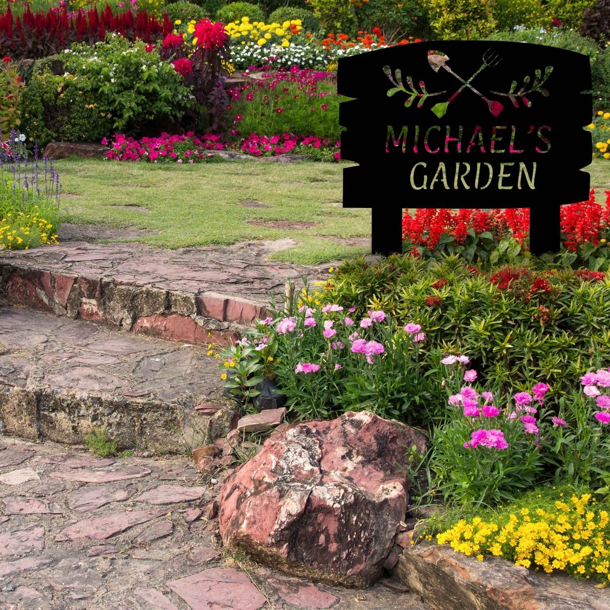 Garden Tools Custom Stake Metal Garden Sign - Image 5