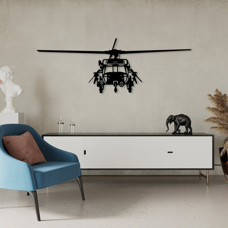 Helicopter Metal Wall Art - Image 7