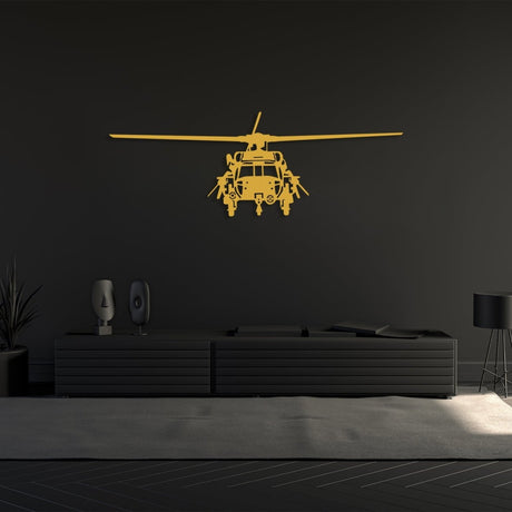 Helicopter Metal Wall Art - Image 3