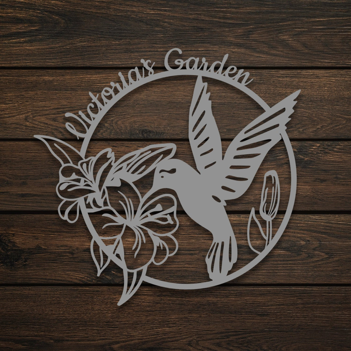 Hummingbird Metal Garden Sign Decor - Image 8