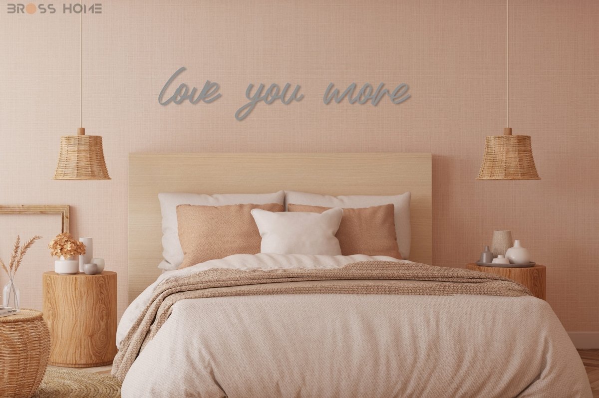 Love You More Sign Above Bed - Image 10